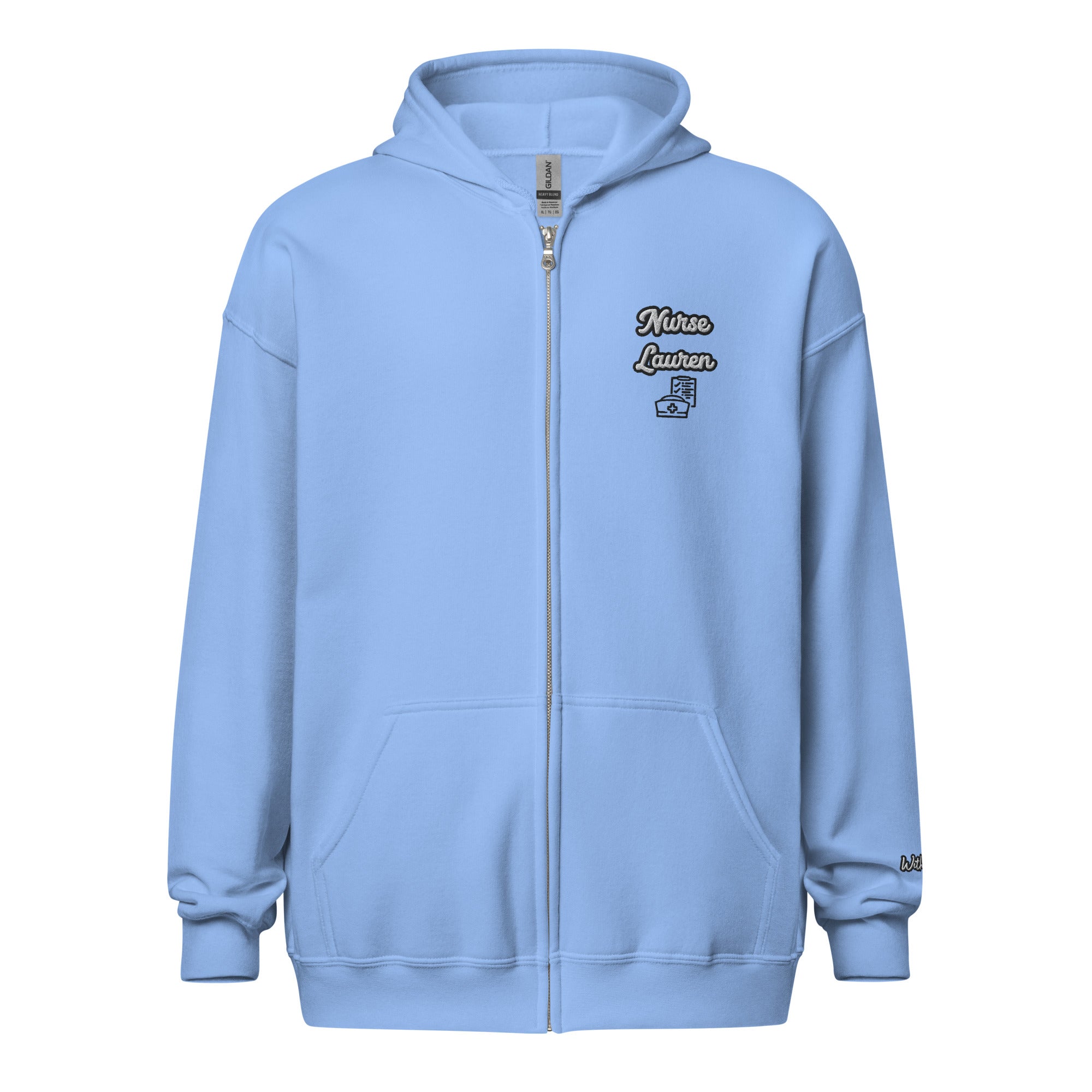 Nurse zip up online hoodie